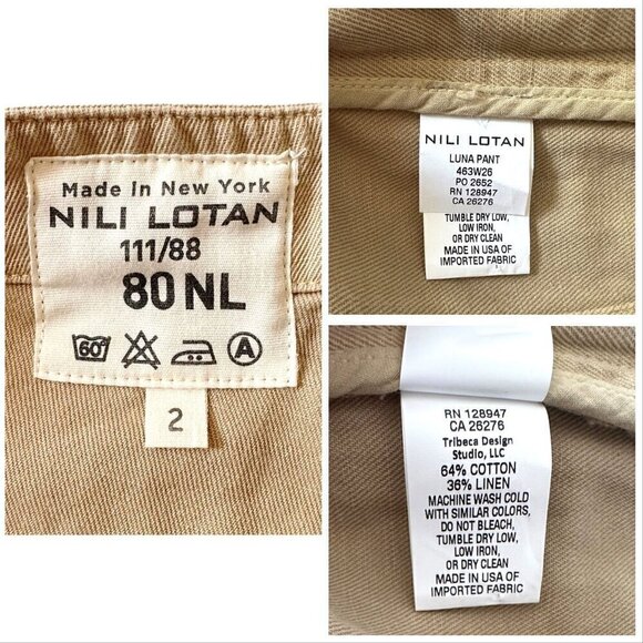 Nili Lotan Luna‎ Pants Size 2,  Sand, beige - Picture 4 of 13